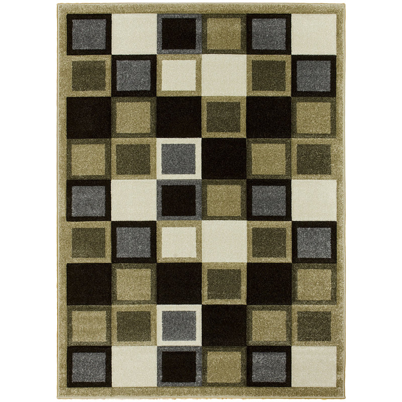 Brady Home Geometric Champagne Area Rug Wayfair